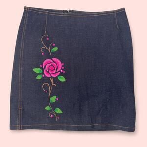 Vintage y2k pinky dianne mini skirt
